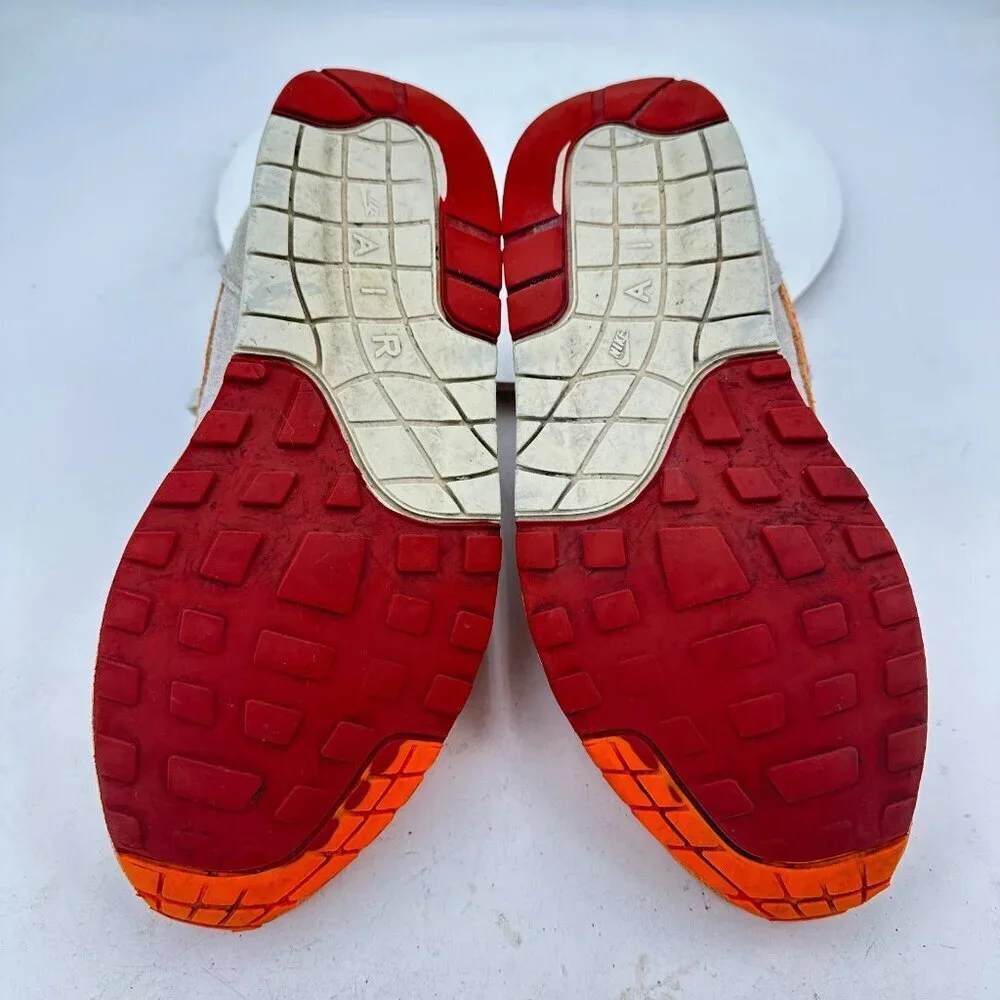 Nike Air Max 1 Master Women Size 9.5 DZ4709-001 Magma Orange Suede Training Shoe